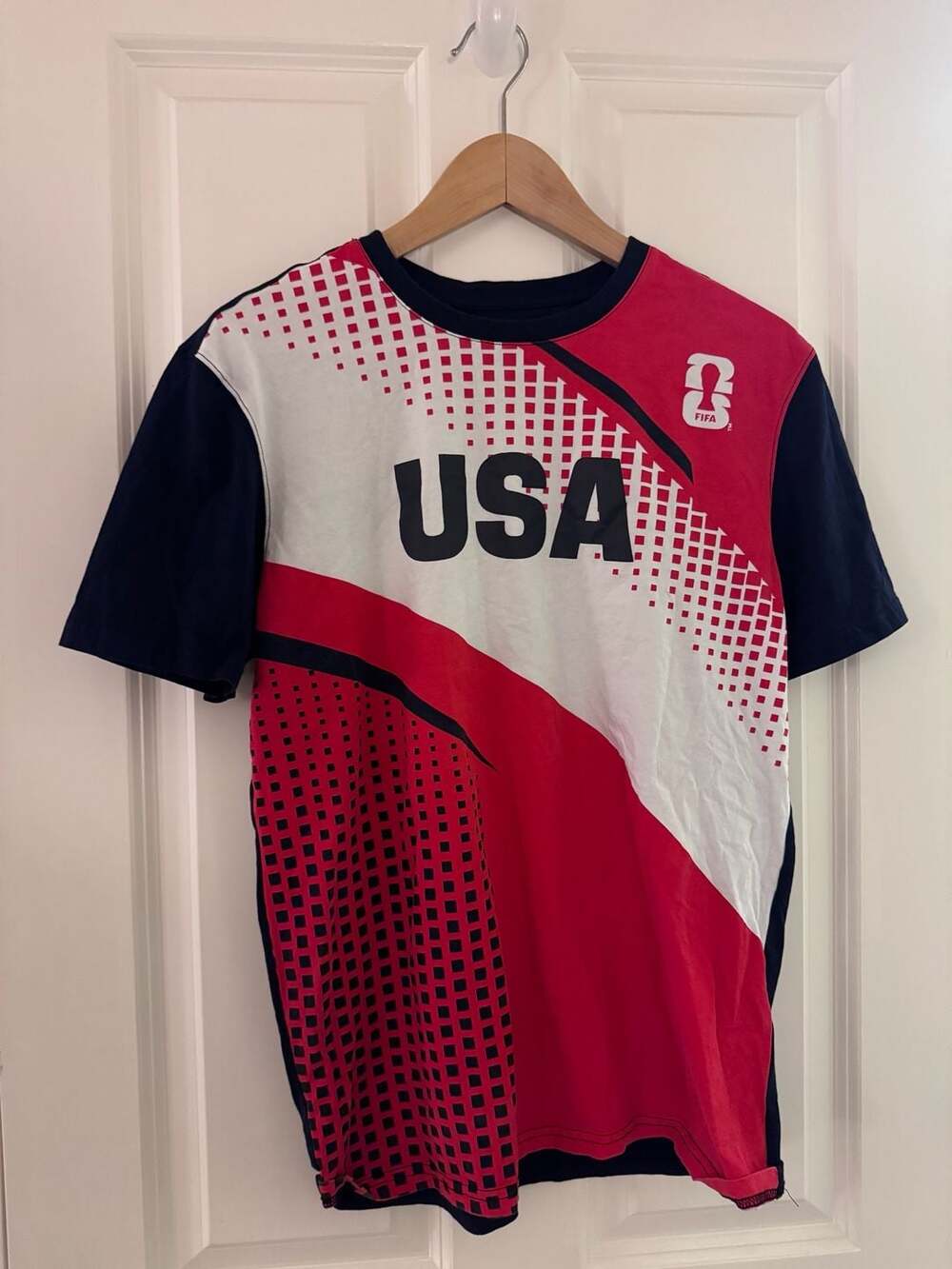 FIFA World Cup 2026 USA Graphic T-Shirt Size M Red White Blue